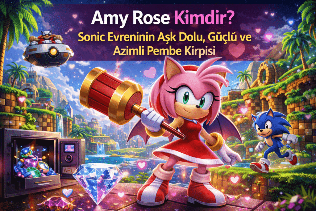 Amy Rose Kimdir Sonic Evreninin Aşk Dolu, Güçlü ve Azimli Pembe Kirpisi