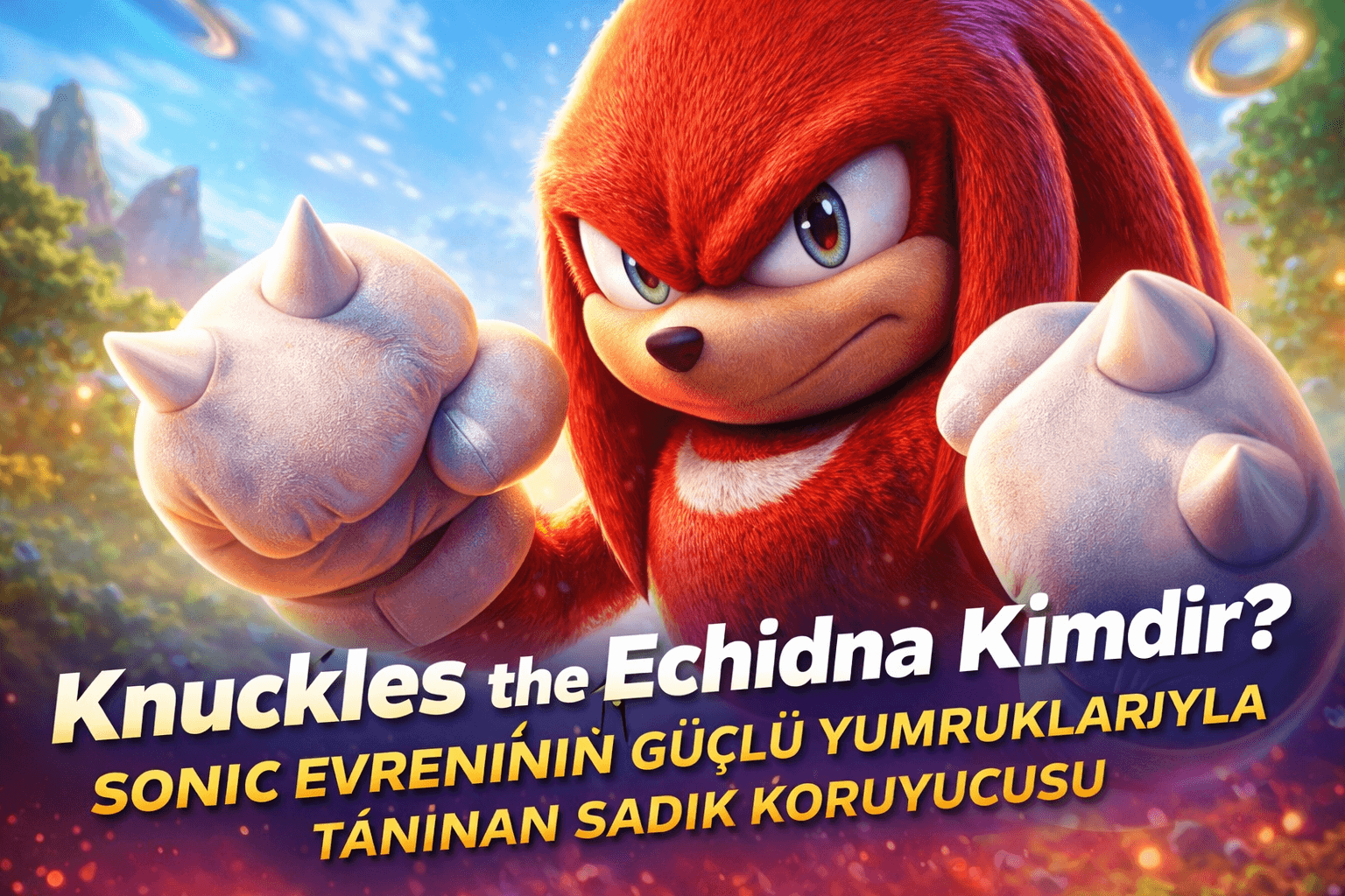 Knuckles the Echidna Kimdir Sonic Evreninin Güçlü Yumruklarıyla Tanınan Sadık Koruyucusu