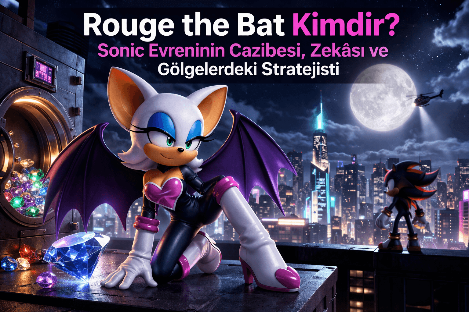 Rouge the Bat Kimdir? Sonic Evreninin Cazibesi, Zekâsı ve Gölgelerdeki Stratejisti