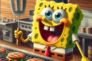 Sünger Bob Çizgi Filminde Sünger Bob Kare Pantolon