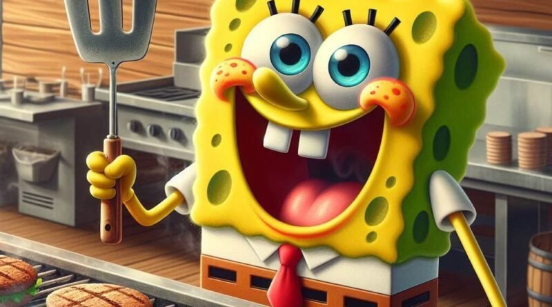 Sünger Bob Çizgi Filminde Sünger Bob Kare Pantolon