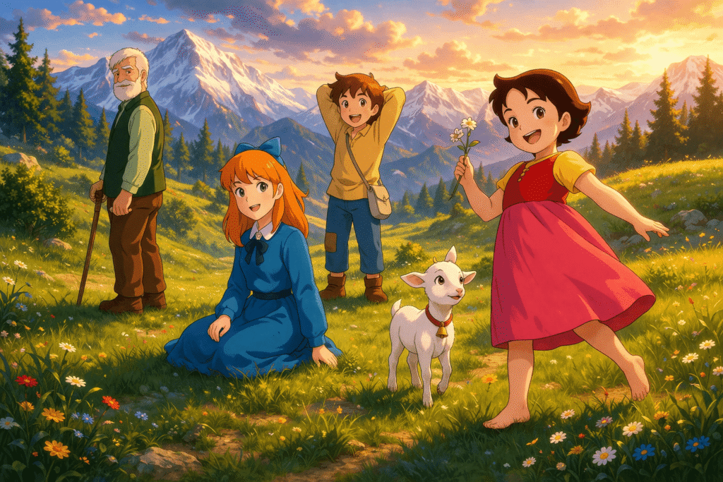 Heidi Çizgi Filmi İsviçre Alplerinde Doğa, Dostluk ve Çocukluğun Masalsı Yolculuğu