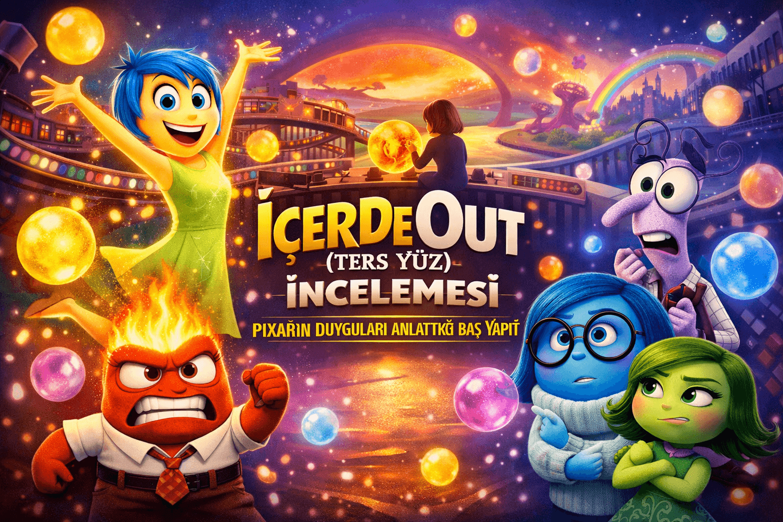 Inside Out (Ters Yüz) İncelemesi: Pixar’ın Duyguları Anlattığı Baş Yapıt