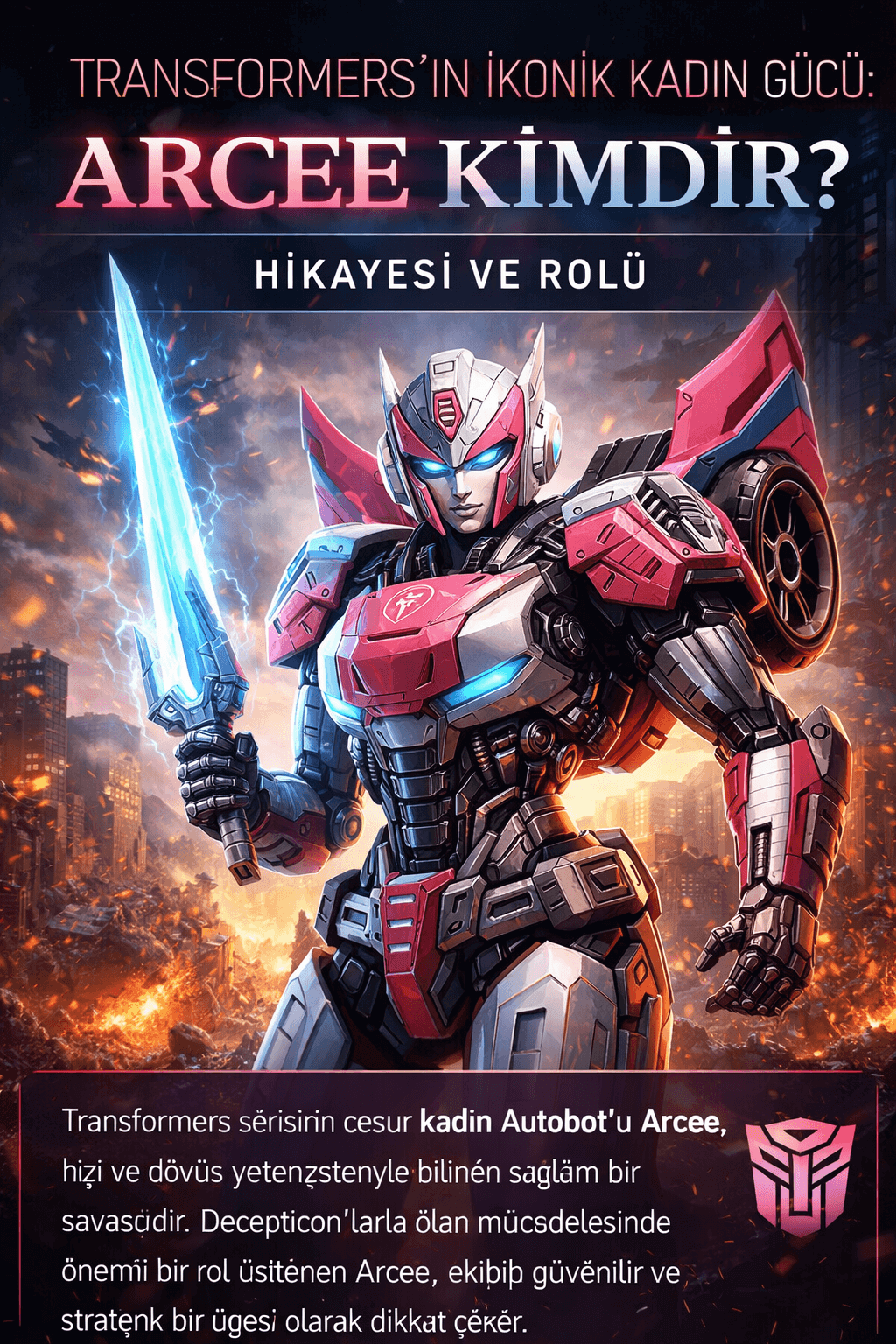 Transformers'ın İkonik Kadın Gücü Arcee Kimdir Hikayesi ve Rolü