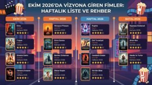 Ekim 2026'da Vizyona Giren Filmler: Haftalık Liste ve Rehber