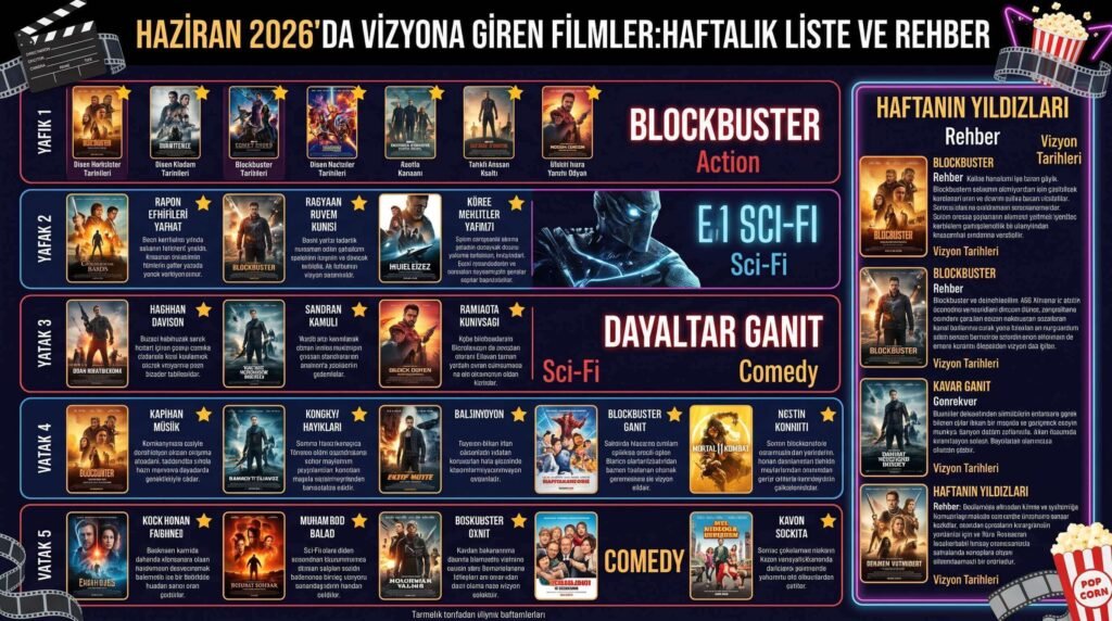 Haziran 2026'da Vizyona Giren Filmler: Haftalık Liste ve Rehber